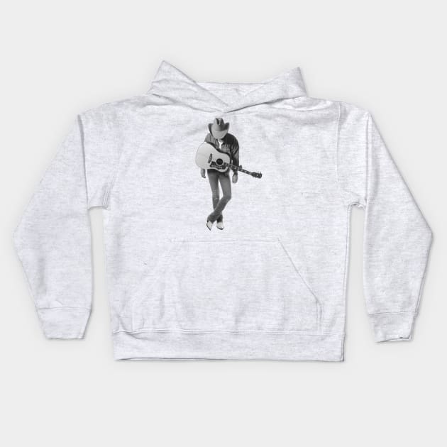 Dwight Yoakam // Retro Design Kids Hoodie by Finainung